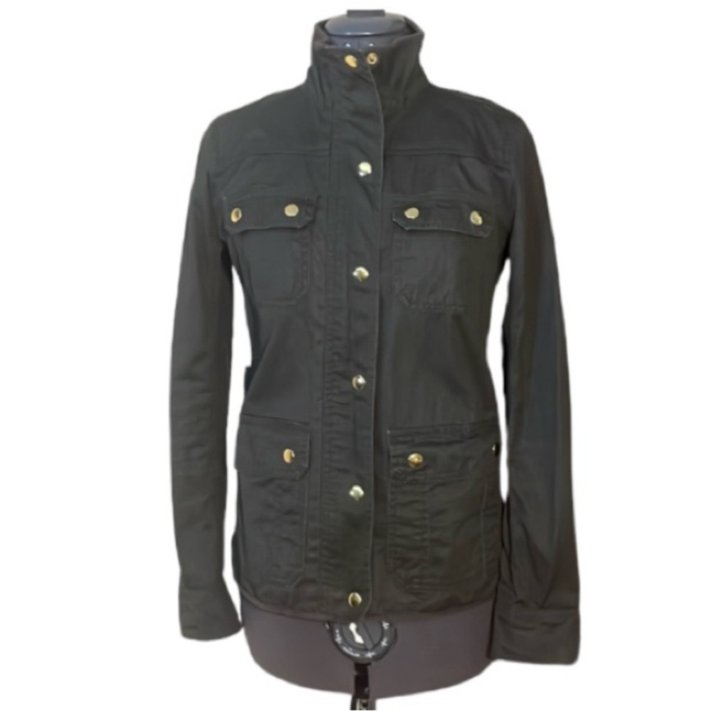 J. Crew Olive Green Boyfriend Relaxed Fit Field Jacket Size XS - Picture 2 of 16